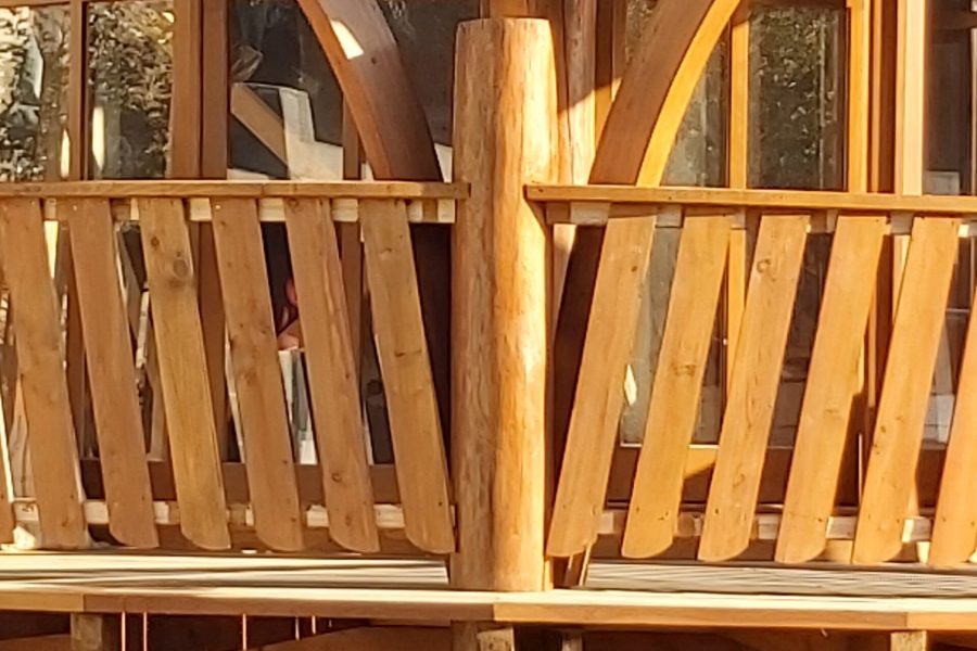 Balcon din lemn